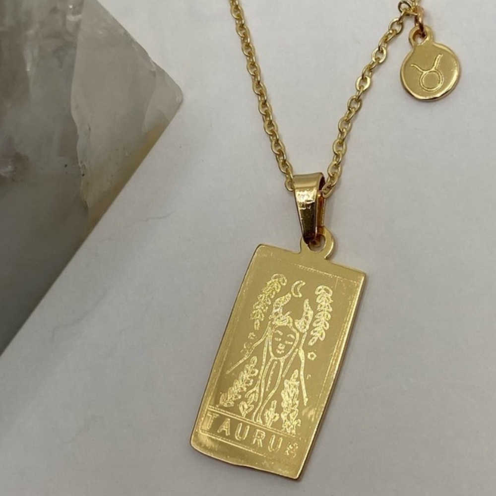 NEW Taurus Zodiac Pendant Necklace